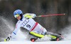 Markus Larsson of Sweden in action during the 1st run of men Slalom of FIS Ski World Championships 2015 at the Birds of Prey Course in Beaver Creek, United States on 2015/02/15.
