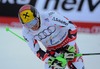 Marcel Hirscher of Austria reacts after his 1st run of men Slalom of FIS Ski World Championships 2015 at the Birds of Prey in Beaver Creek, United States on 2015/02/15.
