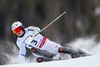 Jens Byggmark of Sweden in action during the 1st run of men Slalom of FIS Ski World Championships 2015 at the Birds of Prey Course in Beaver Creek, United States on 2015/02/15.
