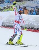 Jean-Baptiste Grange of France reacts after his 2nd run of men Slalom of FIS Ski World Championships 2015 at th Birds of Prey in Beaver Creek, United States on 2015/02/15.
