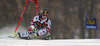 Anna Fenninger of Austria skiing in the first run of the women giant slalom race for 51st Golden Fox trophy of Audi FIS Alpine skiing World cup in Maribor, Slovenia. Women giant slalom race for 51st Golden Fox trophy of Audi FIS Alpine skiing World cup season 2014-2015, was held on Saturday, 21st of February 2015 in Maribor, Slovenia.
