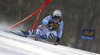 Viktoria Rebensburg of Germany skiing in the first run of the women giant slalom race for 51st Golden Fox trophy of Audi FIS Alpine skiing World cup in Maribor, Slovenia. Women giant slalom race for 51st Golden Fox trophy of Audi FIS Alpine skiing World cup season 2014-2015, was held on Saturday, 21st of February 2015 in Maribor, Slovenia.
