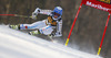 Sara Hector of Sweden skiing in the first run of the women giant slalom race for 51st Golden Fox trophy of Audi FIS Alpine skiing World cup in Maribor, Slovenia. Women giant slalom race for 51st Golden Fox trophy of Audi FIS Alpine skiing World cup season 2014-2015, was held on Saturday, 21st of February 2015 in Maribor, Slovenia.
