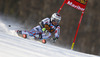 Adeline Baud of France skiing in the first run of the women giant slalom race for 51st Golden Fox trophy of Audi FIS Alpine skiing World cup in Maribor, Slovenia. Women giant slalom race for 51st Golden Fox trophy of Audi FIS Alpine skiing World cup season 2014-2015, was held on Saturday, 21st of February 2015 in Maribor, Slovenia.
