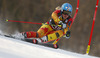 Erin Mielzynski of Canada skiing in the first run of the women giant slalom race for 51st Golden Fox trophy of Audi FIS Alpine skiing World cup in Maribor, Slovenia. Women giant slalom race for 51st Golden Fox trophy of Audi FIS Alpine skiing World cup season 2014-2015, was held on Saturday, 21st of February 2015 in Maribor, Slovenia.
