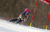 Merle Soppela of Finland skiing in the first run of the women giant slalom race for 51st Golden Fox trophy of Audi FIS Alpine skiing World cup in Maribor, Slovenia. Women giant slalom race for 51st Golden Fox trophy of Audi FIS Alpine skiing World cup season 2014-2015, was held on Saturday, 21st of February 2015 in Maribor, Slovenia.
