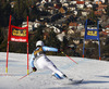Second placed Viktoria Rebensburg of Germany skiing in the second run of the women giant slalom race for 51st Golden Fox trophy of Audi FIS Alpine skiing World cup in Maribor, Slovenia. Women giant slalom race for 51st Golden Fox trophy of Audi FIS Alpine skiing World cup season 2014-2015, was held on Saturday, 21st of February 2015 in Maribor, Slovenia.
