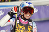 Third placed Tina Weirather of Liechtenstein reacts in the finish of the second run of the women giant slalom race for 51st Golden Fox trophy of Audi FIS Alpine skiing World cup in Maribor, Slovenia. Women giant slalom race for 51st Golden Fox trophy of Audi FIS Alpine skiing World cup season 2014-2015, was held on Saturday, 21st of February 2015 in Maribor, Slovenia.
