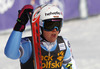 Second placed Viktoria Rebensburg of Germany reacts in the finish of the second run of the women giant slalom race for 51st Golden Fox trophy of Audi FIS Alpine skiing World cup in Maribor, Slovenia. Women giant slalom race for 51st Golden Fox trophy of Audi FIS Alpine skiing World cup season 2014-2015, was held on Saturday, 21st of February 2015 in Maribor, Slovenia.
