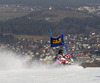 Anna Fenninger of Austria skiing in the first run of the women giant slalom race for 51st Golden Fox trophy of Audi FIS Alpine skiing World cup in Maribor, Slovenia. Women giant slalom race for 51st Golden Fox trophy of Audi FIS Alpine skiing World cup season 2014-2015, was held on Saturday, 21st of February 2015 in Maribor, Slovenia.
