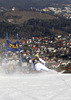 Frida Hansdotter of Sweden skiing in the first run of the women giant slalom race for 51st Golden Fox trophy of Audi FIS Alpine skiing World cup in Maribor, Slovenia. Women giant slalom race for 51st Golden Fox trophy of Audi FIS Alpine skiing World cup season 2014-2015, was held on Saturday, 21st of February 2015 in Maribor, Slovenia.
