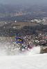 Nina Loeseth of Norway skiing in the first run of the women giant slalom race for 51st Golden Fox trophy of Audi FIS Alpine skiing World cup in Maribor, Slovenia. Women giant slalom race for 51st Golden Fox trophy of Audi FIS Alpine skiing World cup season 2014-2015, was held on Saturday, 21st of February 2015 in Maribor, Slovenia.
