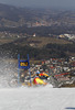 Erin Mielzynski of Canada skiing in the first run of the women giant slalom race for 51st Golden Fox trophy of Audi FIS Alpine skiing World cup in Maribor, Slovenia. Women giant slalom race for 51st Golden Fox trophy of Audi FIS Alpine skiing World cup season 2014-2015, was held on Saturday, 21st of February 2015 in Maribor, Slovenia.
