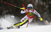 Frida Hansdotter of Sweden skiing in the first run of the women slalom race for 51st Golden Fox trophy of Audi FIS Alpine skiing World cup in Maribor, Slovenia. Women slalom race for 51st Golden Fox trophy of Audi FIS Alpine skiing World cup season 2014-2015, was held on Sunday, 22nd of February 2015 in Maribor, Slovenia.
