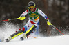 Wendy Holdener of Switzerland skiing in the first run of the women slalom race for 51st Golden Fox trophy of Audi FIS Alpine skiing World cup in Maribor, Slovenia. Women slalom race for 51st Golden Fox trophy of Audi FIS Alpine skiing World cup season 2014-2015, was held on Sunday, 22nd of February 2015 in Maribor, Slovenia.
