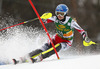 Bernadette Schild of Austria skiing in the first run of the women slalom race for 51st Golden Fox trophy of Audi FIS Alpine skiing World cup in Maribor, Slovenia. Women slalom race for 51st Golden Fox trophy of Audi FIS Alpine skiing World cup season 2014-2015, was held on Sunday, 22nd of February 2015 in Maribor, Slovenia.
