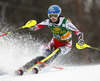 Bernadette Schild of Austria skiing in the first run of the women slalom race for 51st Golden Fox trophy of Audi FIS Alpine skiing World cup in Maribor, Slovenia. Women slalom race for 51st Golden Fox trophy of Audi FIS Alpine skiing World cup season 2014-2015, was held on Sunday, 22nd of February 2015 in Maribor, Slovenia.
