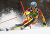 Erin Mielzynski of Canada skiing in the first run of the women slalom race for 51st Golden Fox trophy of Audi FIS Alpine skiing World cup in Maribor, Slovenia. Women slalom race for 51st Golden Fox trophy of Audi FIS Alpine skiing World cup season 2014-2015, was held on Sunday, 22nd of February 2015 in Maribor, Slovenia.
