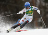 Anna Swenn-Larsson of Sweden skiing in the first run of the women slalom race for 51st Golden Fox trophy of Audi FIS Alpine skiing World cup in Maribor, Slovenia. Women slalom race for 51st Golden Fox trophy of Audi FIS Alpine skiing World cup season 2014-2015, was held on Sunday, 22nd of February 2015 in Maribor, Slovenia.
