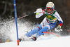 Michelle Gisin of Switzerland skiing in the first run of the women slalom race for 51st Golden Fox trophy of Audi FIS Alpine skiing World cup in Maribor, Slovenia. Women slalom race for 51st Golden Fox trophy of Audi FIS Alpine skiing World cup season 2014-2015, was held on Sunday, 22nd of February 2015 in Maribor, Slovenia.
