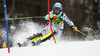 Barbara Wirth of Germany skiing in the first run of the women slalom race for 51st Golden Fox trophy of Audi FIS Alpine skiing World cup in Maribor, Slovenia. Women slalom race for 51st Golden Fox trophy of Audi FIS Alpine skiing World cup season 2014-2015, was held on Sunday, 22nd of February 2015 in Maribor, Slovenia.
