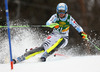 Barbara Wirth of Germany skiing in the first run of the women slalom race for 51st Golden Fox trophy of Audi FIS Alpine skiing World cup in Maribor, Slovenia. Women slalom race for 51st Golden Fox trophy of Audi FIS Alpine skiing World cup season 2014-2015, was held on Sunday, 22nd of February 2015 in Maribor, Slovenia.
