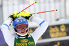 Charlotta Saefvenberg of Sweden reacts in finish of the second run of the women slalom race for 51st Golden Fox trophy of Audi FIS Alpine skiing World cup in Maribor, Slovenia. Women slalom race for 51st Golden Fox trophy of Audi FIS Alpine skiing World cup season 2014-2015, was held on Sunday, 22nd of February 2015 in Maribor, Slovenia.
