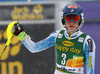 Mikaela Shiffrin of USA reacts in the finish of the first run of the women slalom race for 51st Golden Fox trophy of Audi FIS Alpine skiing World cup in Maribor, Slovenia. Women slalom race for 51st Golden Fox trophy of Audi FIS Alpine skiing World cup season 2014-2015, was held on Sunday, 22nd of February 2015 in Maribor, Slovenia.
