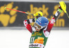 Bernadette Schild of Austria reacts in the finish of the first run of the women slalom race for 51st Golden Fox trophy of Audi FIS Alpine skiing World cup in Maribor, Slovenia. Women slalom race for 51st Golden Fox trophy of Audi FIS Alpine skiing World cup season 2014-2015, was held on Sunday, 22nd of February 2015 in Maribor, Slovenia.
