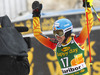 Erin Mielzynski of Canada reacts in the finish of the first run of the women slalom race for 51st Golden Fox trophy of Audi FIS Alpine skiing World cup in Maribor, Slovenia. Women slalom race for 51st Golden Fox trophy of Audi FIS Alpine skiing World cup season 2014-2015, was held on Sunday, 22nd of February 2015 in Maribor, Slovenia.
