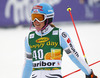 Maren Wiesler of Germany reacts in the finish of the first run of the women slalom race for 51st Golden Fox trophy of Audi FIS Alpine skiing World cup in Maribor, Slovenia. Women slalom race for 51st Golden Fox trophy of Audi FIS Alpine skiing World cup season 2014-2015, was held on Sunday, 22nd of February 2015 in Maribor, Slovenia.
