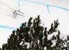 Johan Clarey of France skiing in second training run for the men downhill race of Audi FIS Alpine skiing World cup in Garmisch-Partenkirchen, Germany. Second training for men downhill race of Audi FIS Alpine skiing World cup season 2014-2015, was held on Friday, 27th of February 2015 in Garmisch-Partenkirchen, Germany.
