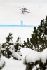 Romed Baumann of Austria skiing in second training run for the men downhill race of Audi FIS Alpine skiing World cup in Garmisch-Partenkirchen, Germany. Second training for men downhill race of Audi FIS Alpine skiing World cup season 2014-2015, was held on Friday, 27th of February 2015 in Garmisch-Partenkirchen, Germany.
