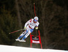 Patrick Kueng of Switzerland skiing in second training run for the men downhill race of Audi FIS Alpine skiing World cup in Garmisch-Partenkirchen, Germany. Second training for men downhill race of Audi FIS Alpine skiing World cup season 2014-2015, was held on Friday, 27th of February 2015 in Garmisch-Partenkirchen, Germany.
