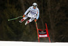 Andreas Sander of Germany skiing in second training run for the men downhill race of Audi FIS Alpine skiing World cup in Garmisch-Partenkirchen, Germany. Second training for men downhill race of Audi FIS Alpine skiing World cup season 2014-2015, was held on Friday, 27th of February 2015 in Garmisch-Partenkirchen, Germany.
