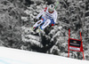 Silvan Zurbriggen of Switzerland skiing during the men downhill race of Audi FIS Alpine skiing World cup in Garmisch-Partenkirchen, Germany. Men downhill race of Audi FIS Alpine skiing World cup season 2014-2015, was held on Saturday, 28th of February 2015 in Garmisch-Partenkirchen, Germany.
