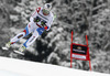 Silvan Zurbriggen of Switzerland skiing during the men downhill race of Audi FIS Alpine skiing World cup in Garmisch-Partenkirchen, Germany. Men downhill race of Audi FIS Alpine skiing World cup season 2014-2015, was held on Saturday, 28th of February 2015 in Garmisch-Partenkirchen, Germany.
