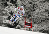 Carlo Janka of Switzerland skiing during the men downhill race of Audi FIS Alpine skiing World cup in Garmisch-Partenkirchen, Germany. Men downhill race of Audi FIS Alpine skiing World cup season 2014-2015, was held on Saturday, 28th of February 2015 in Garmisch-Partenkirchen, Germany.
