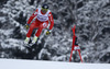 Fourth placed Silvano Varettoni of Italy skiing during the men downhill race of Audi FIS Alpine skiing World cup in Garmisch-Partenkirchen, Germany. Men downhill race of Audi FIS Alpine skiing World cup season 2014-2015, was held on Saturday, 28th of February 2015 in Garmisch-Partenkirchen, Germany.
