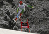 Klemen Kosi of Slovenia skiing during the men downhill race of Audi FIS Alpine skiing World cup in Garmisch-Partenkirchen, Germany. Men downhill race of Audi FIS Alpine skiing World cup season 2014-2015, was held on Saturday, 28th of February 2015 in Garmisch-Partenkirchen, Germany.
