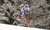 Mauro Caviezel of Switzerland skiing during the men downhill race of Audi FIS Alpine skiing World cup in Garmisch-Partenkirchen, Germany. Men downhill race of Audi FIS Alpine skiing World cup season 2014-2015, was held on Saturday, 28th of February 2015 in Garmisch-Partenkirchen, Germany.
