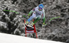 Rok Perko of Slovenia skiing during the men downhill race of Audi FIS Alpine skiing World cup in Garmisch-Partenkirchen, Germany. Men downhill race of Audi FIS Alpine skiing World cup season 2014-2015, was held on Saturday, 28th of February 2015 in Garmisch-Partenkirchen, Germany.
