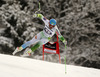 Bostjan Kline of Slovenia skiing during the men downhill race of Audi FIS Alpine skiing World cup in Garmisch-Partenkirchen, Germany. Men downhill race of Audi FIS Alpine skiing World cup season 2014-2015, was held on Saturday, 28th of February 2015 in Garmisch-Partenkirchen, Germany.
