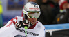 Silvan Zurbriggen of Switzerland reacts in finish of the men downhill race of Audi FIS Alpine skiing World cup in Garmisch-Partenkirchen, Germany. Men downhill race of Audi FIS Alpine skiing World cup season 2014-2015, was held on Saturday, 28th of February 2015 in Garmisch-Partenkirchen, Germany.
