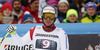 Beat Feuz of Switzerland reacts in finish of the men downhill race of Audi FIS Alpine skiing World cup in Garmisch-Partenkirchen, Germany. Men downhill race of Audi FIS Alpine skiing World cup season 2014-2015, was held on Saturday, 28th of February 2015 in Garmisch-Partenkirchen, Germany.
