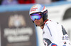 Didier Defago of Switzerland reacts in finish of the men downhill race of Audi FIS Alpine skiing World cup in Garmisch-Partenkirchen, Germany. Men downhill race of Audi FIS Alpine skiing World cup season 2014-2015, was held on Saturday, 28th of February 2015 in Garmisch-Partenkirchen, Germany.
