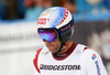 Didier Defago of Switzerland reacts in finish of the men downhill race of Audi FIS Alpine skiing World cup in Garmisch-Partenkirchen, Germany. Men downhill race of Audi FIS Alpine skiing World cup season 2014-2015, was held on Saturday, 28th of February 2015 in Garmisch-Partenkirchen, Germany.
