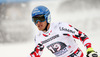 Matthias Mayer of Austria reacts in finish of the men downhill race of Audi FIS Alpine skiing World cup in Garmisch-Partenkirchen, Germany. Men downhill race of Audi FIS Alpine skiing World cup season 2014-2015, was held on Saturday, 28th of February 2015 in Garmisch-Partenkirchen, Germany.
