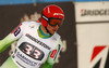 Klemen Kosi of Slovenia reacts in finish of the men downhill race of Audi FIS Alpine skiing World cup in Garmisch-Partenkirchen, Germany. Men downhill race of Audi FIS Alpine skiing World cup season 2014-2015, was held on Saturday, 28th of February 2015 in Garmisch-Partenkirchen, Germany.
