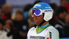 Rok Perko of Slovenia reacts in finish of the men downhill race of Audi FIS Alpine skiing World cup in Garmisch-Partenkirchen, Germany. Men downhill race of Audi FIS Alpine skiing World cup season 2014-2015, was held on Saturday, 28th of February 2015 in Garmisch-Partenkirchen, Germany.
